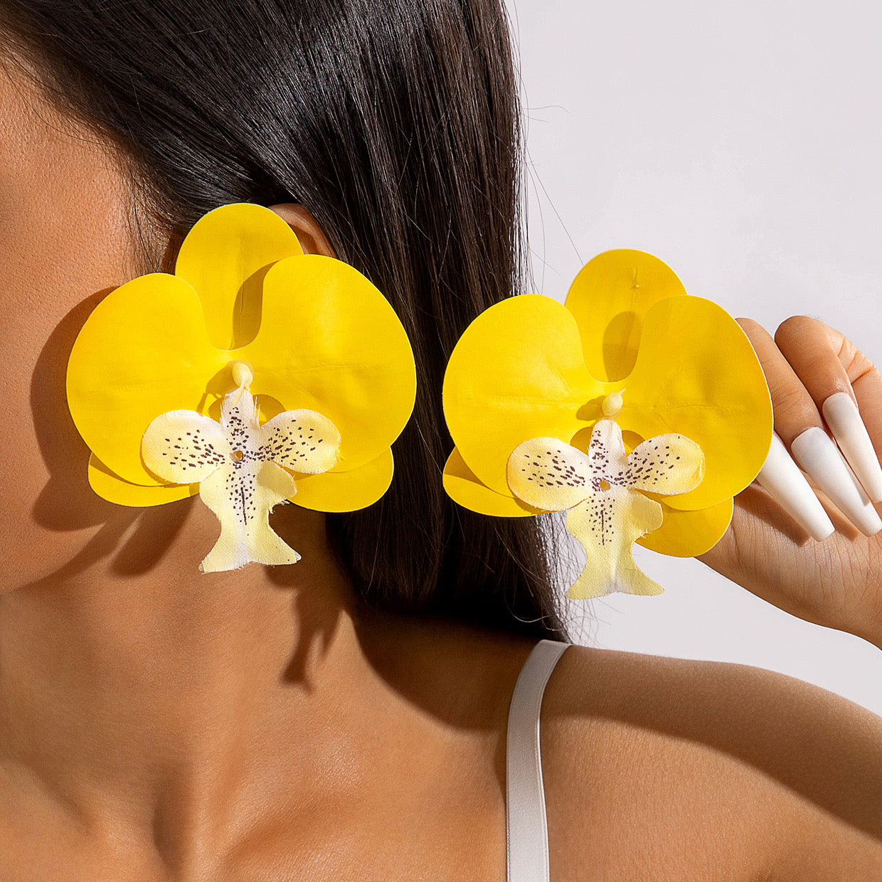 Orchids Earring in Yellow