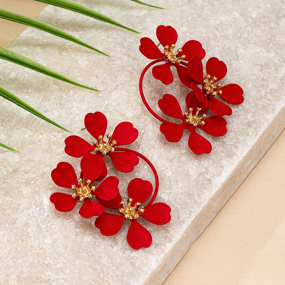 Three Lilies Earrings