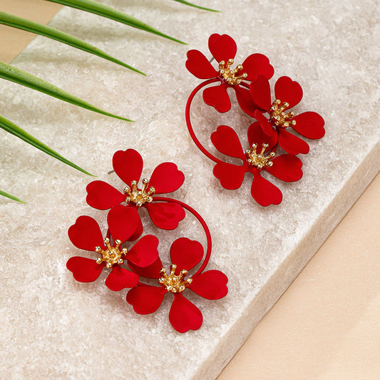 Three Lilies Earrings