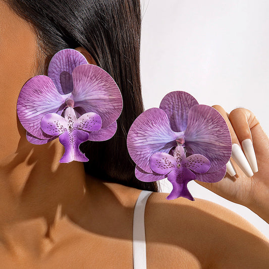 Orchids Earring in Purple