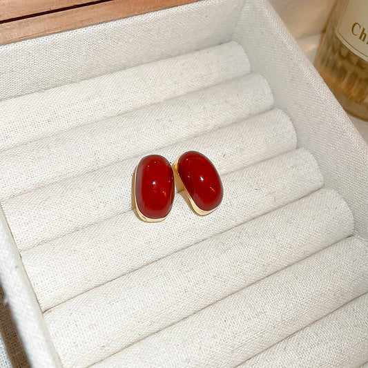 Red Dainty Earring Collection