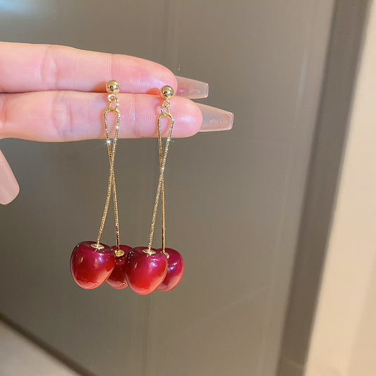 Double Cherry Earrings